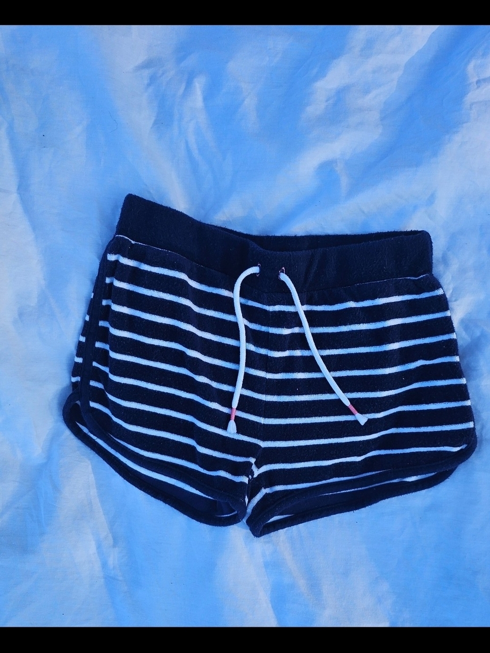 Epic Threads Black & White Striped Athletic Shorts